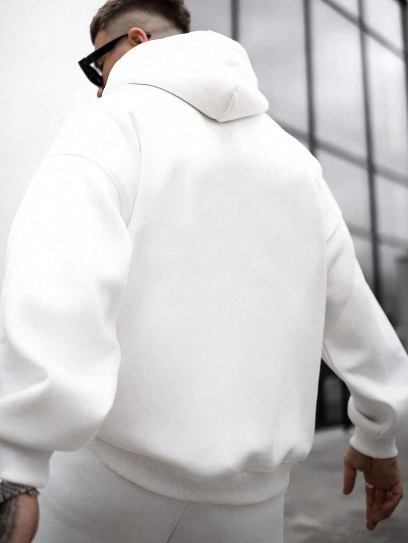 White - Hoodie And Sweatpants - Co-ord Set