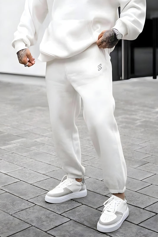 White - Sweatpants - Cotton Fleece 104 Strong Soul Shorts