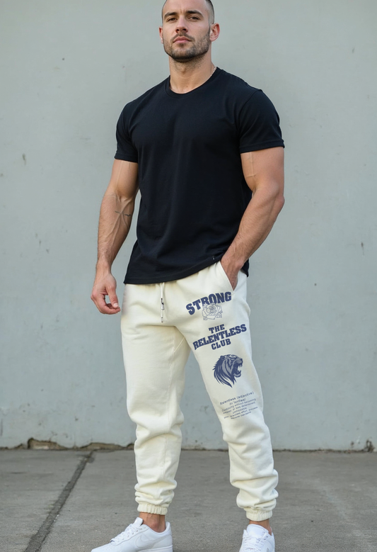 The Relentless Club - Joggers P106 - Off White (Copy) Strong Soul Track Pants