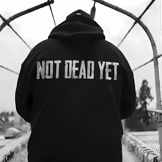 Not Dead Yet - Black - Oversized Hoodie