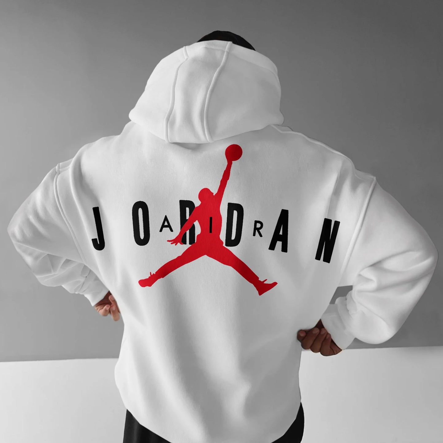 Jordan Fan Art - White - Oversized Hoodie 400 GSM