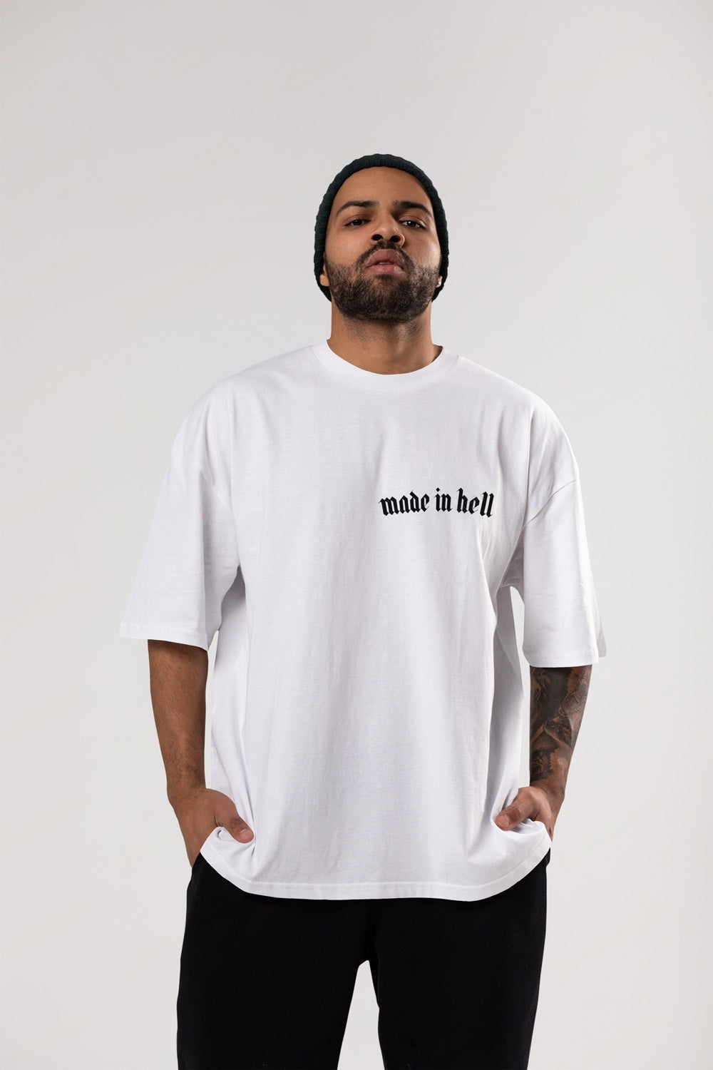 Made in Hell - Gym Oversized T Shirt Strong Soul Shirts & Tops