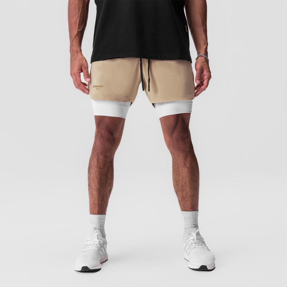 PowerFlex - Beige Co-ord Set Strong Soul Shirts & Tops