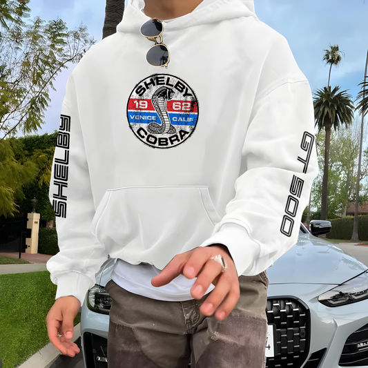 Race GT 500 - White - Oversized Hoodie 400 GSM