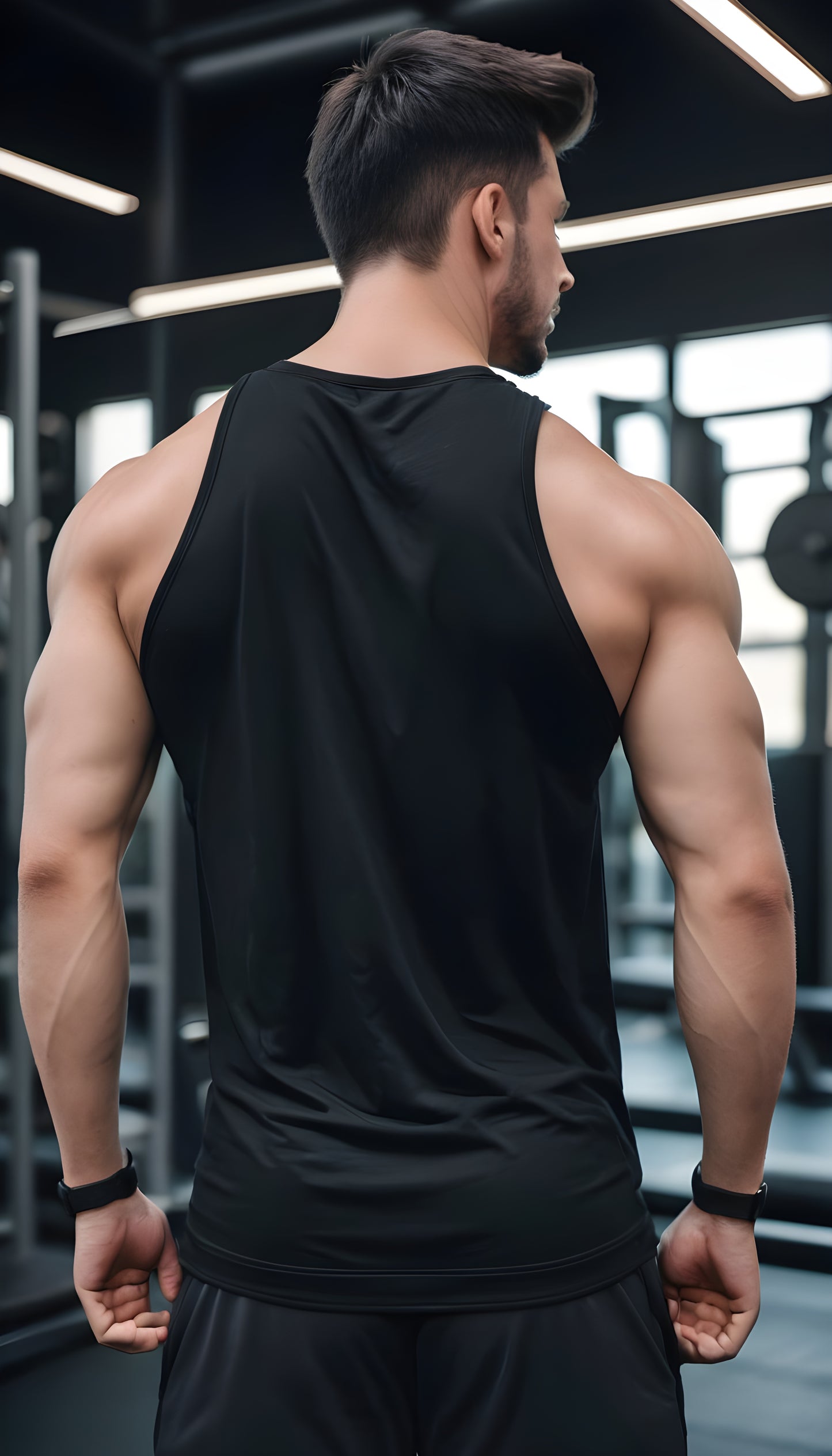 StrongFlex Elite Tank - Apple Cut - BLACK Strong Soul Tanks