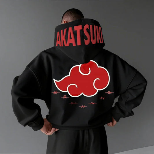 Akatsuki - Black - Oversized Hoodie 400 GSM
