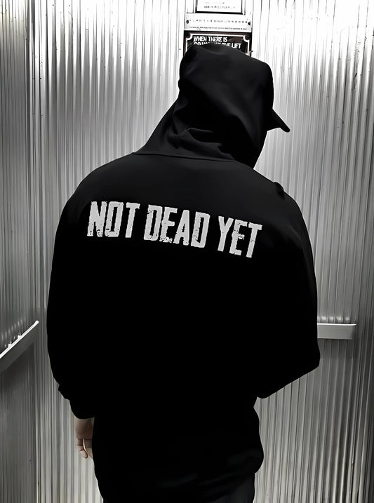 Not Dead Yet - Black - Oversized Hoodie