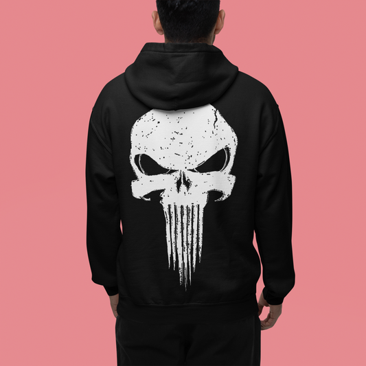 300 GSM Punisher 2.0 - Black - Standard Fit Hoodie Strong Soul Hoodie