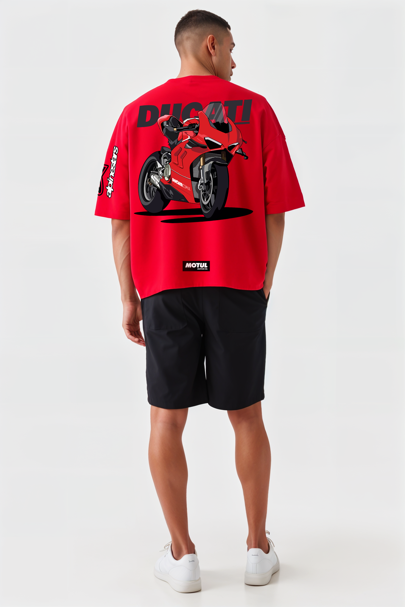 T-Shirt - Ducati Corse - Oversized Strong Soul Shirts & Tops