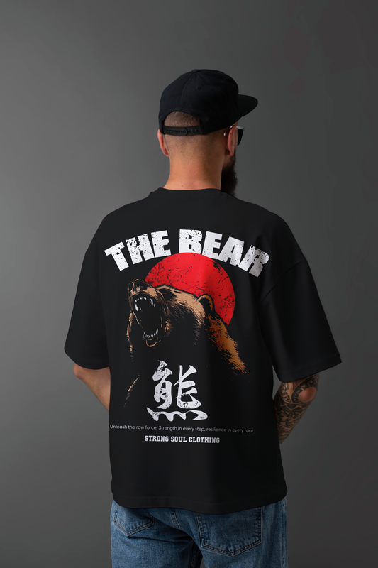 The Bear - Black - Gym Oversized T Shirt Strong Soul Shirts & Tops