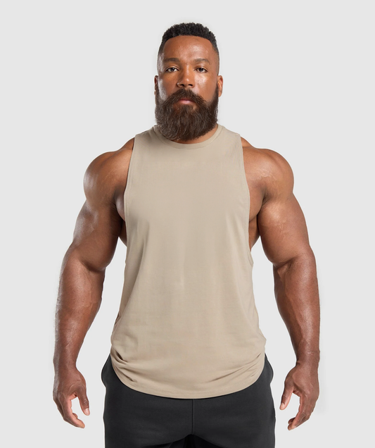 Beige - T101 - Muscle Daddy - Drop Arm