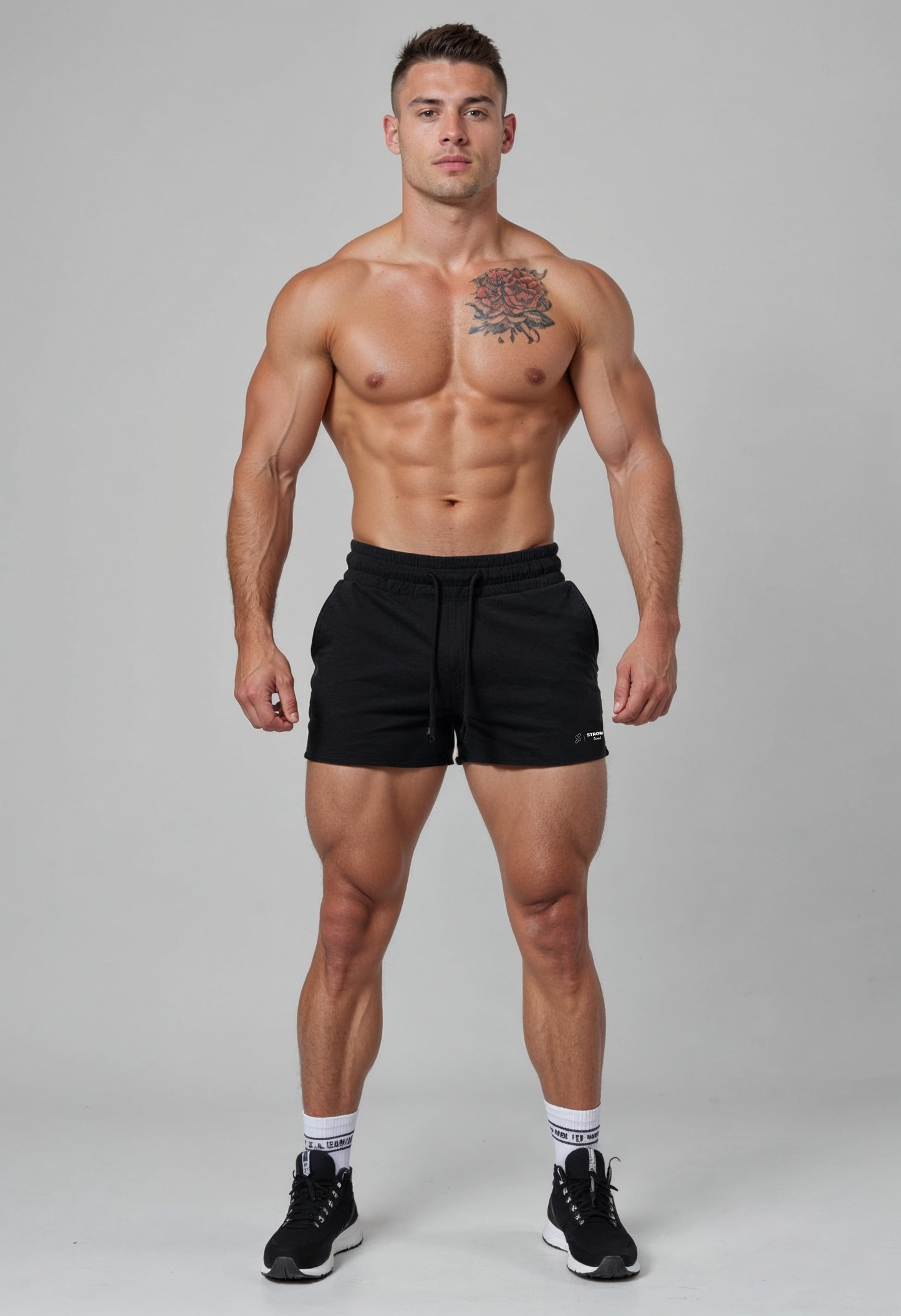 Short Shorts 101 - Black - Plain