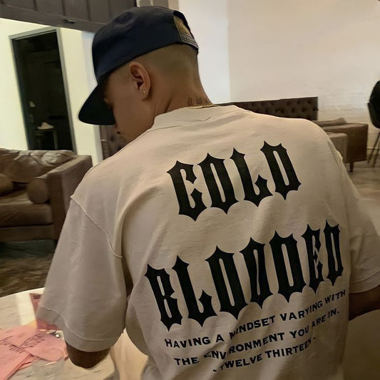 Cold Blooded - Beige - Oversized T Shirt Strong Soul Shirts & Tops