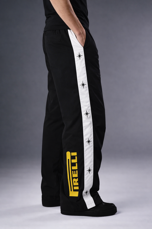 P110 - Black Star Track Pants Polyester