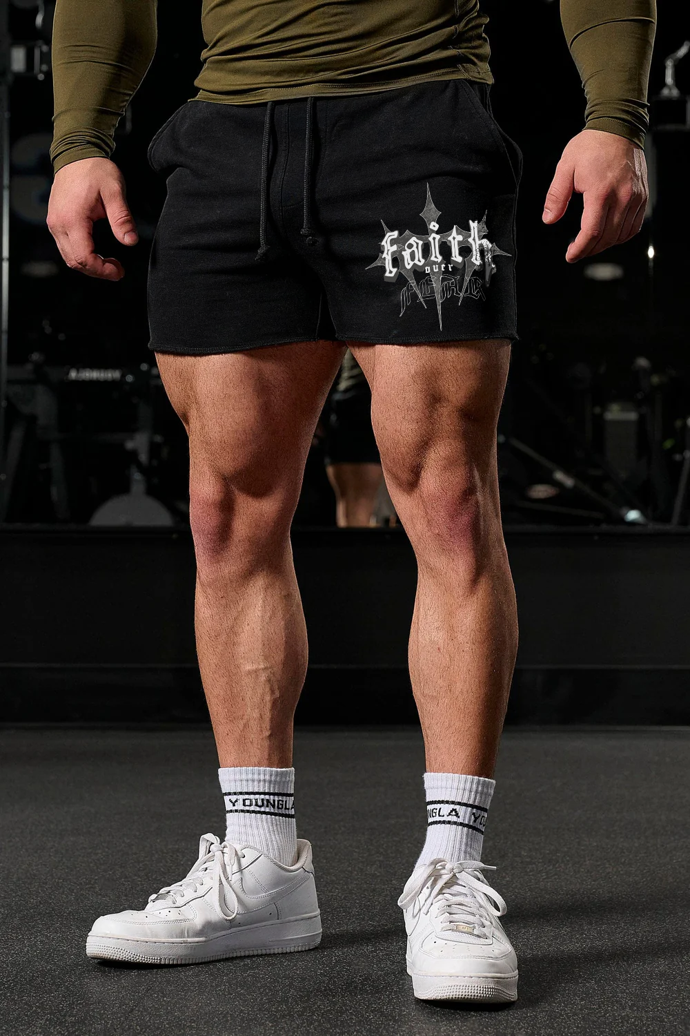 Black - Faith Over Fear - Short Shorts 101
