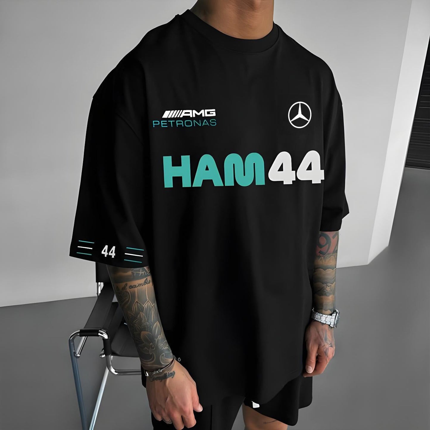 T-Shirt - AMG HAM44 - Oversized Strong Soul Shirts & Tops
