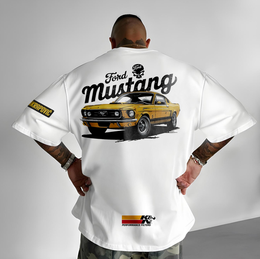 T-Shirt - Skull Mustang - Oversized