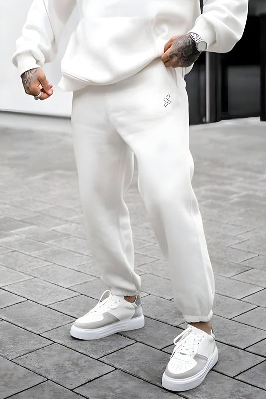 White - Sweatpants - Cotton Fleece 104 Strong Soul Shorts