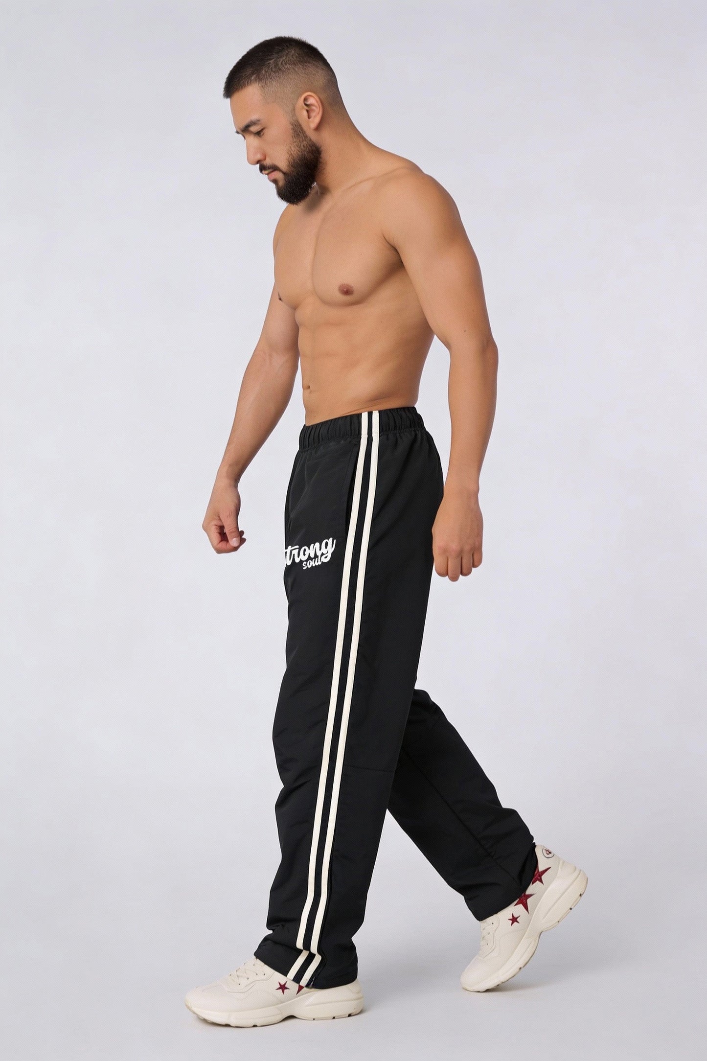 TS101 - Black - Summer TrackSuit Strong Soul Track Pants