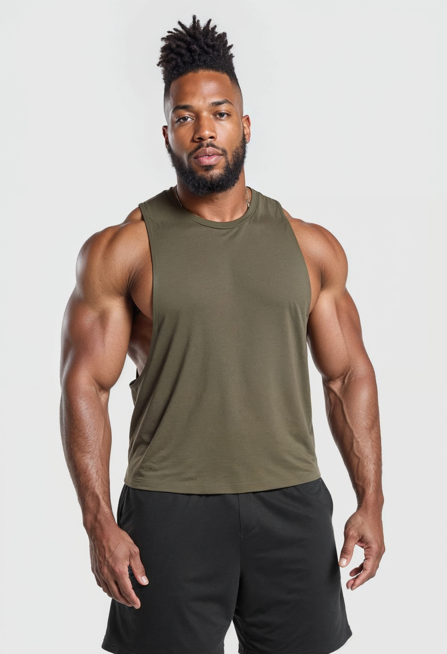 Army Green - T101 - Muscle Daddy - Drop Arm
