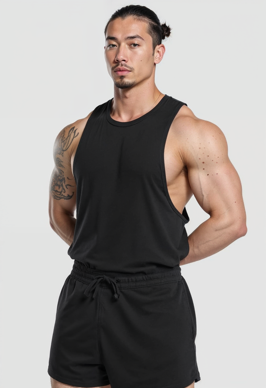 Black - T101 - Muscle Daddy - Drop Arm