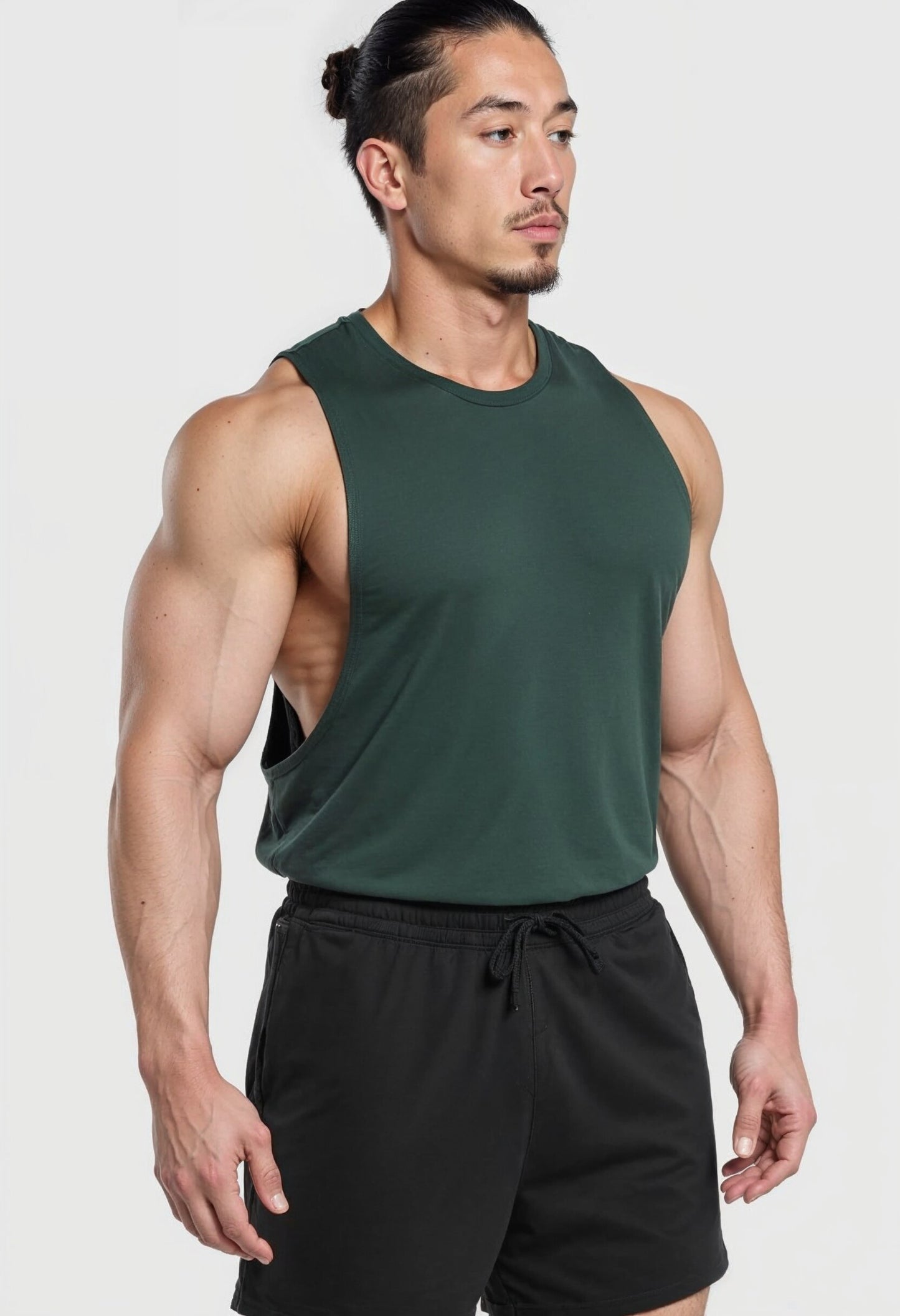 Dark Green - T101 - Muscle Daddy - Drop Arm