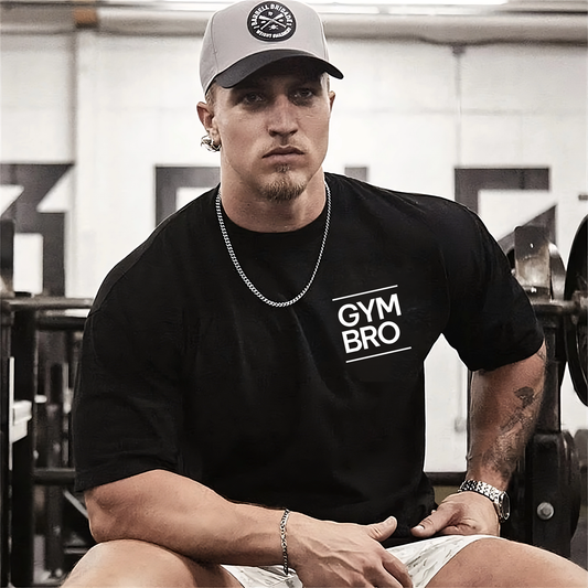 Gym Bro - Black - Oversized T Shirt