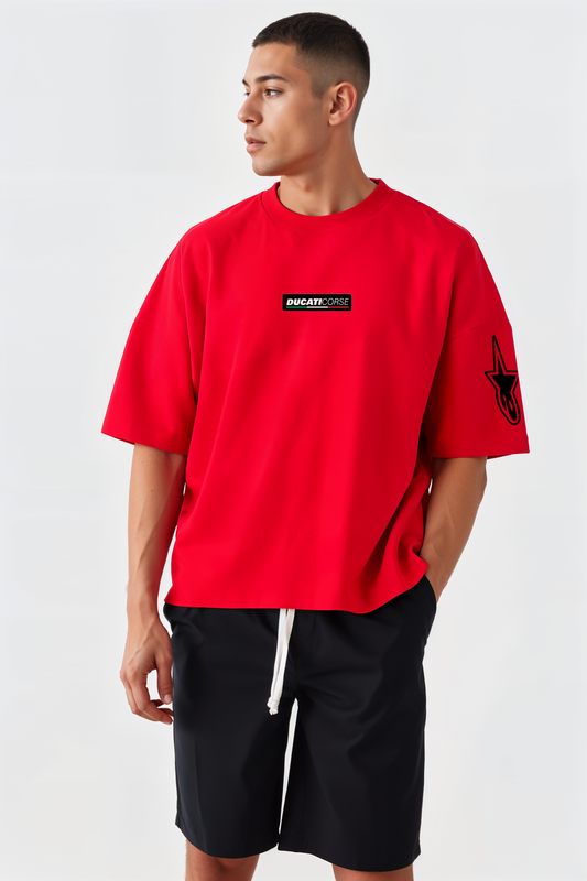 T-Shirt - Ducati Corse - Oversized Strong Soul Shirts & Tops