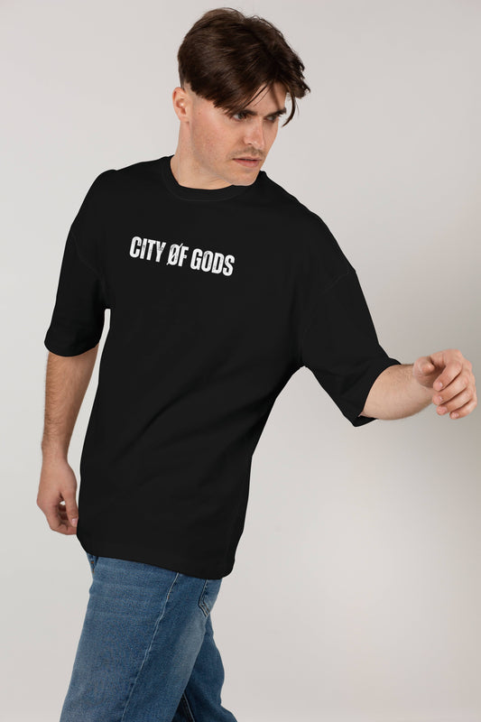 City of Gods - Black - Oversized T Shirt Strong Soul Shirts & Tops
