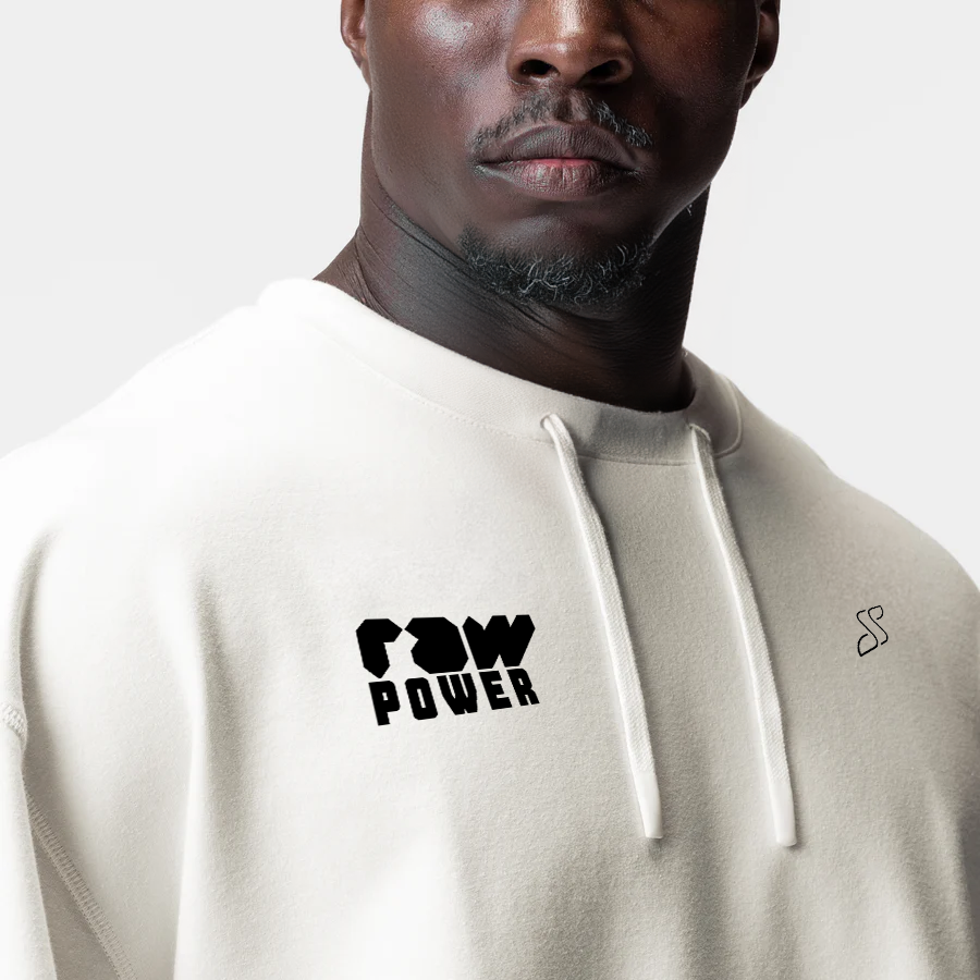 Flap Pocket T-Shorts & Shorts - White Beige - Co-ord Set Strong Soul Shirts & Tops