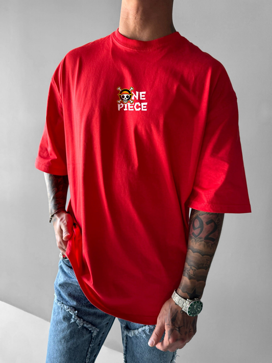 T-Shirt - One Punch - Red - Oversized