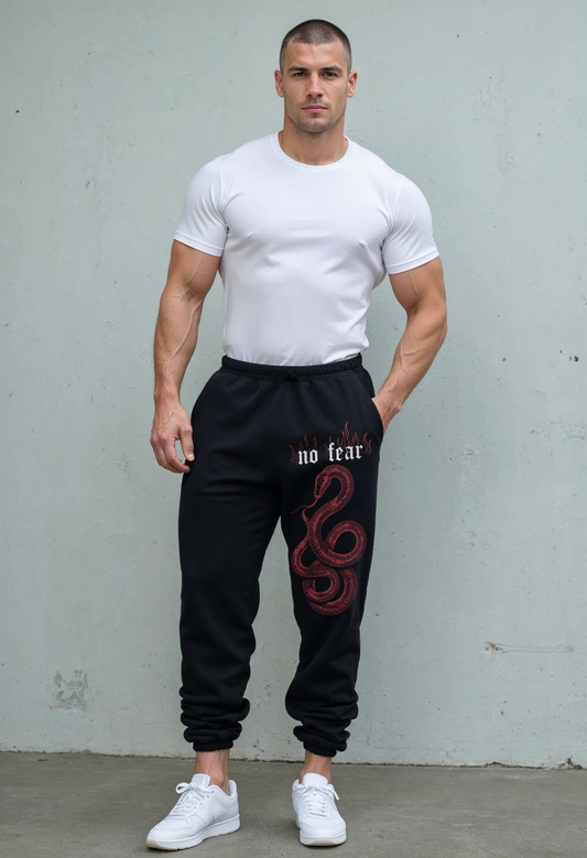 Strength Athlete - Joggers P106 - Black Strong Soul Track Pants