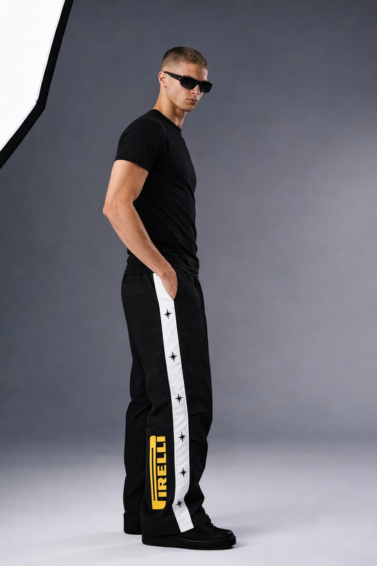 P110 - Black Star Track Pants Polyester