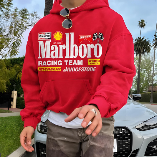 Racing Brands Hoodie - Red - Oversized Hoodie 400 GSM