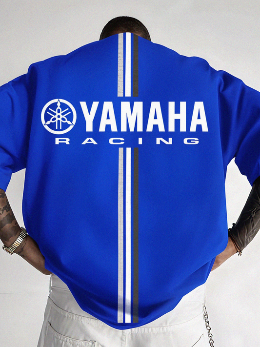 T-Shirt - Yamaha Blue 3 Strip - Oversized