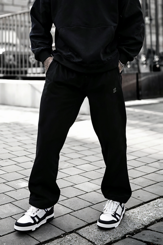 Black - Sweatpants - Cotton Fleece 104