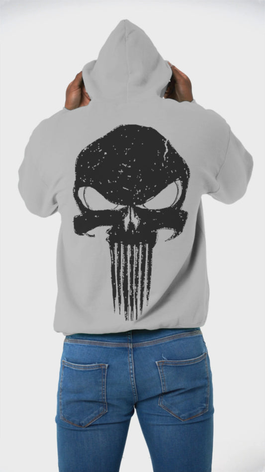 Punisher 2.0 - Light Grey - Oversized Hoodie
