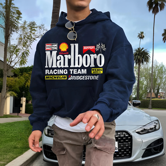 Racing Brands Hoodie - Dark Blue - Oversized Hoodie 400 GSM