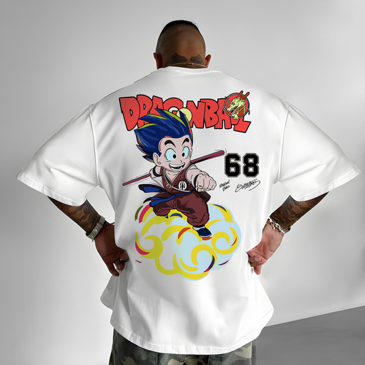 T-Shirt - DBZ Blue Hair - Oversized