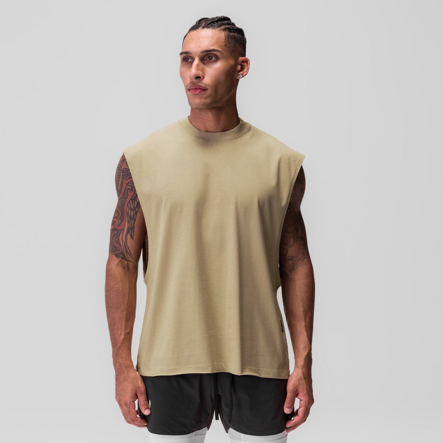 PowerFlex - Beige Co-ord Set Strong Soul Shirts & Tops