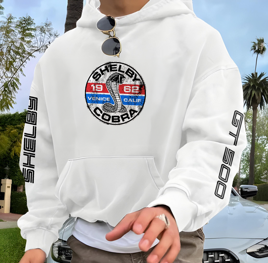 Race GT 500 - White - Oversized Hoodie 400 GSM