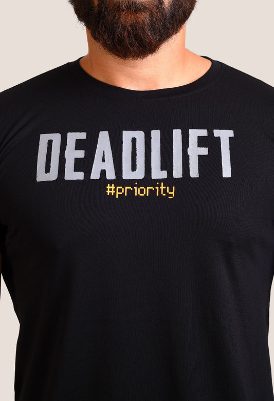 Gym T Shirt - Deadlift - Men T-Shirt with premium cotton Lycra. The Sports T Shirt by Strong Soul