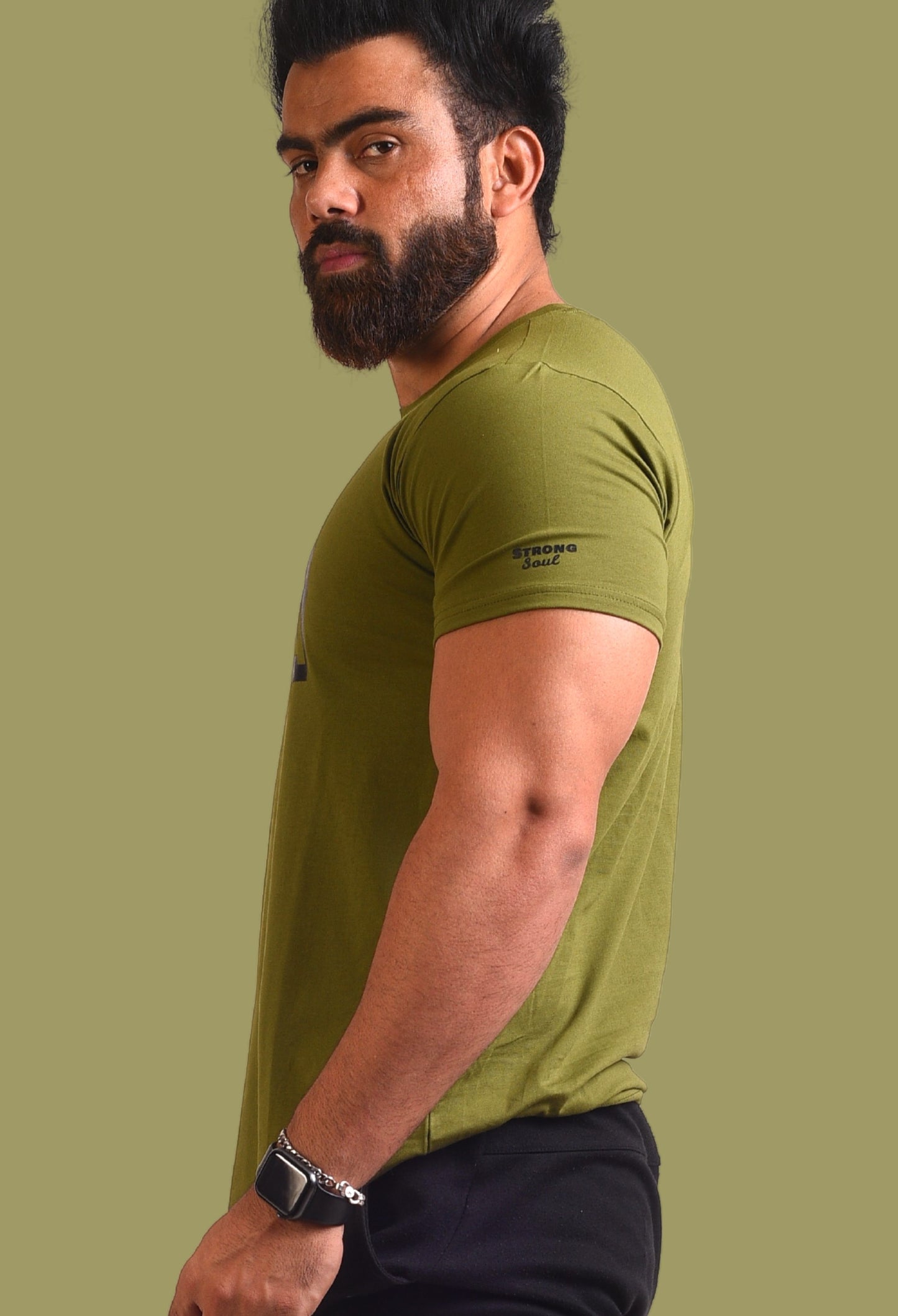Gym T Shirt - Fkn Alpha - Men T-Shirt with premium cotton Lycra. The Sports T Shirt by Strong Soul