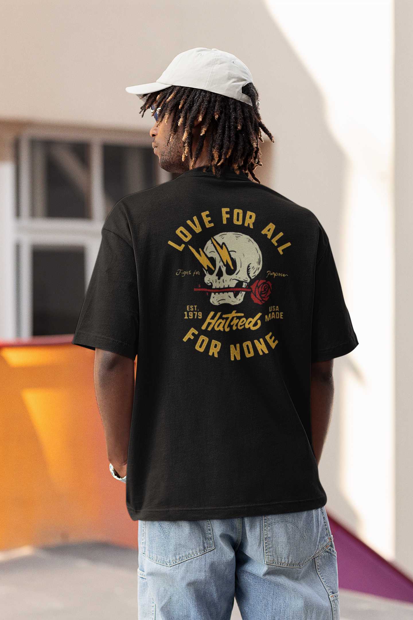 Love For All - Gym Oversized T Shirt Strong Soul Shirts & Tops