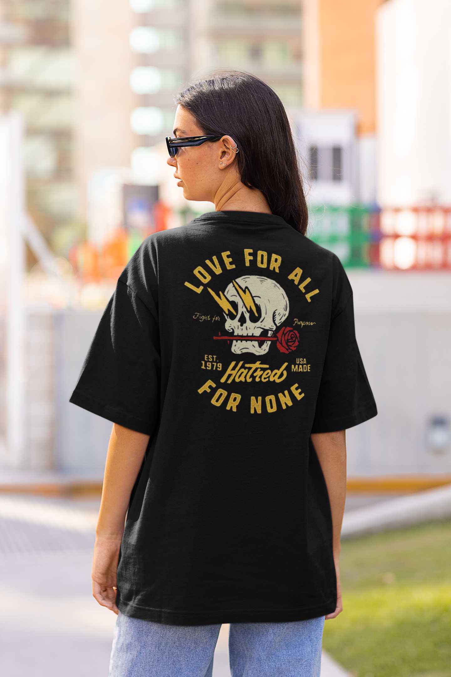 Love For All - Gym Oversized T Shirt Strong Soul Shirts & Tops
