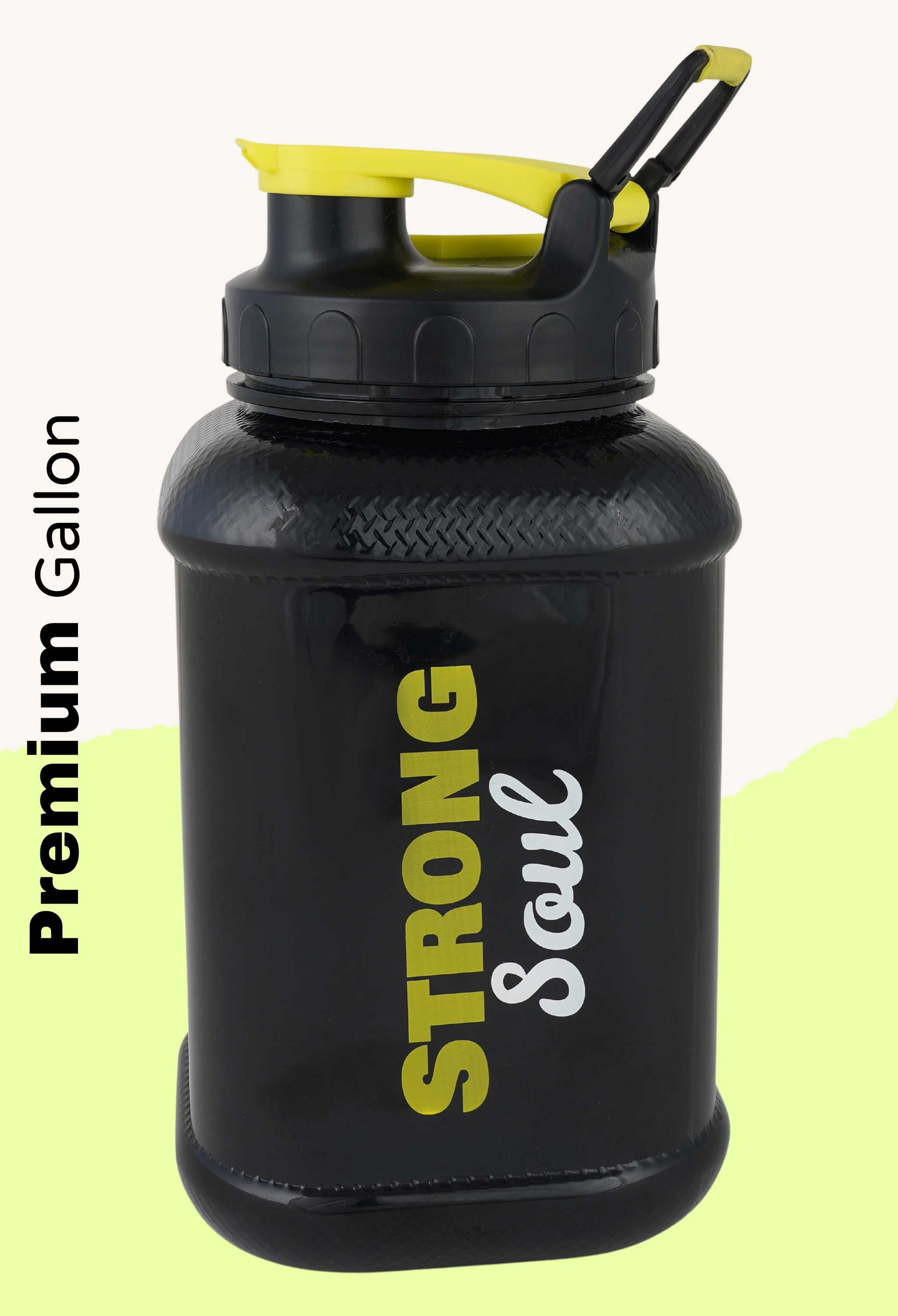 No Luck Only Hard Work - Monster Gallon Gym Bottle 2.2L Strong Soul Gym Bottle