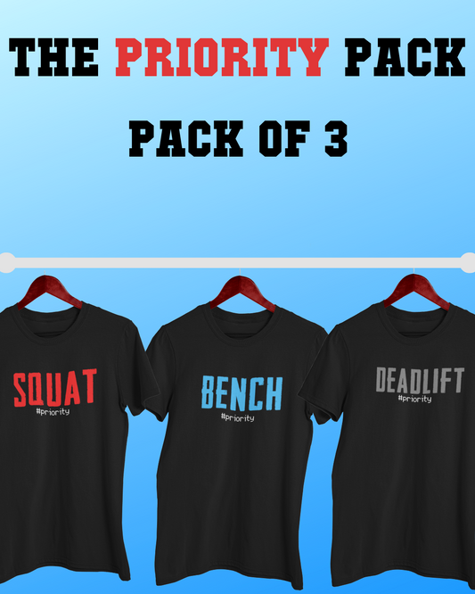 Priority Pack - Combo of 3 Gym T Shirt Strong Soul Shirts & Tops