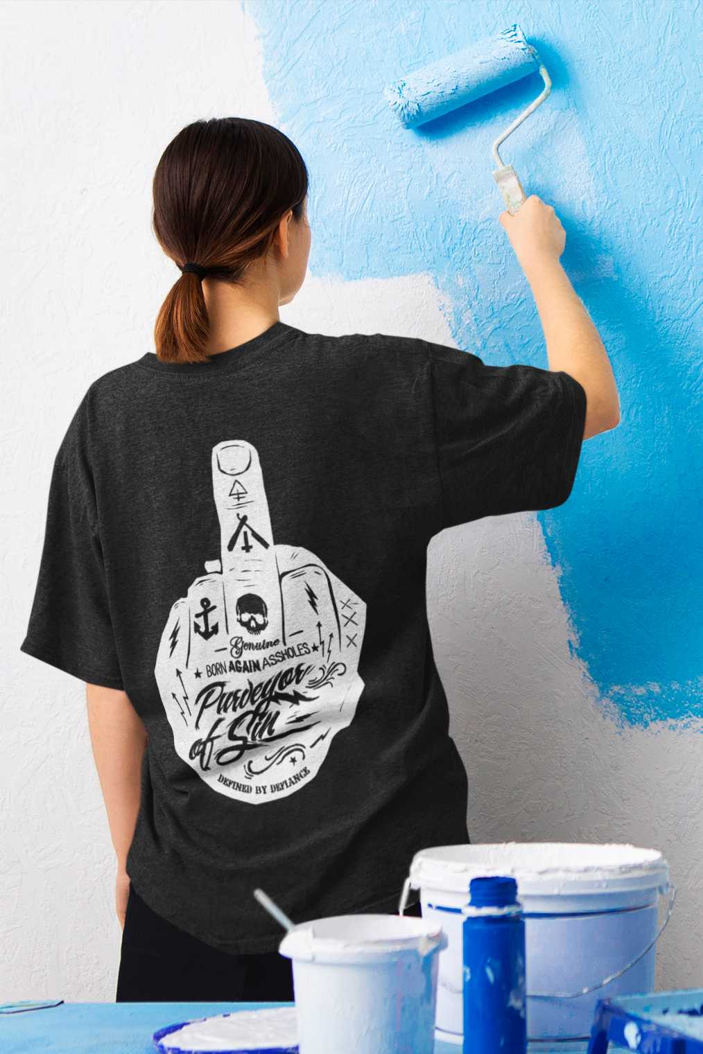 Purveyor of Sin - Gym Oversized T Shirt Strong Soul Shirts & Tops
