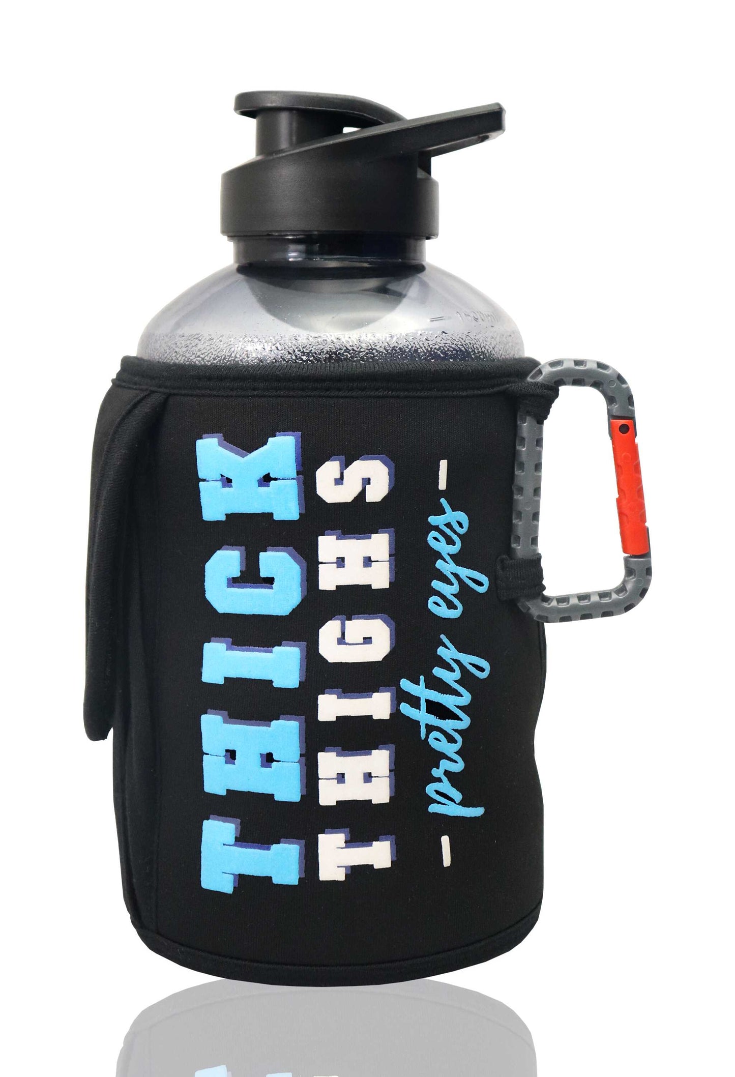 Thick Thighs Pretty Eyes - Gallon Gym Bottle 1.5L Strong Soul Gym Bottle