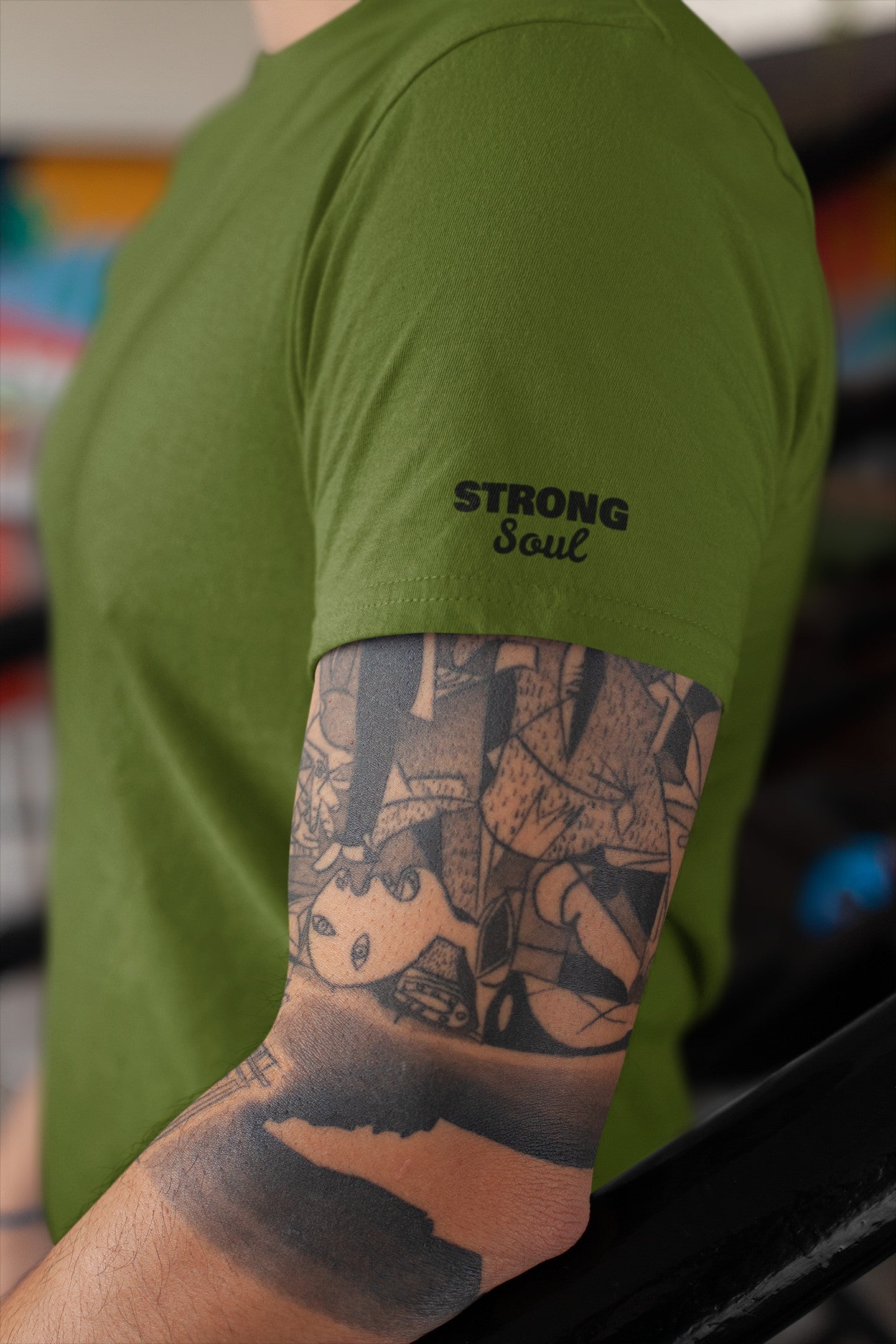 Gym T Shirt - Think Big with premium cotton Lycra. The Sports T Shirt by Strong Soul